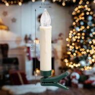 Kerzen für Weihnachtsbaum CANDLE, 20 Stück, warmweiß