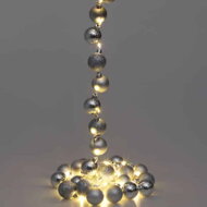 Weihnachtslichterkette BELLS, 2 m, warmweiß/silber