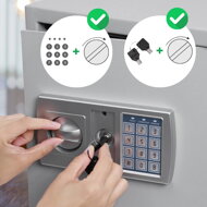 Elektrischer Möbeltresor SECURITY, silber