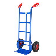 Klappbare Sackkarre CART mit Luftreifen, max. 200 kg, blau