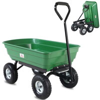 Gartenwagen JEREMY mit Kippfunktion, 51x103,5x92,5 cm, grün